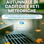 Manutenzione autunnale di caditoie e reti meteoriche