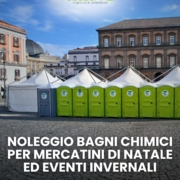 Noleggio bagni chimici per mercatini di Natale ed eventi invernali